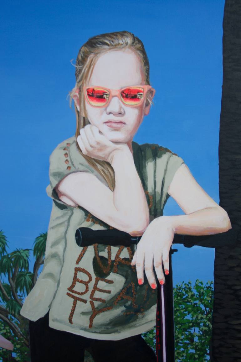 Original Figurative People Painting by Wolfgang Dieter Bauer