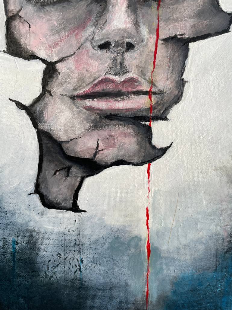 Sadness Painting by Michal Dlugokecki | Saatchi Art