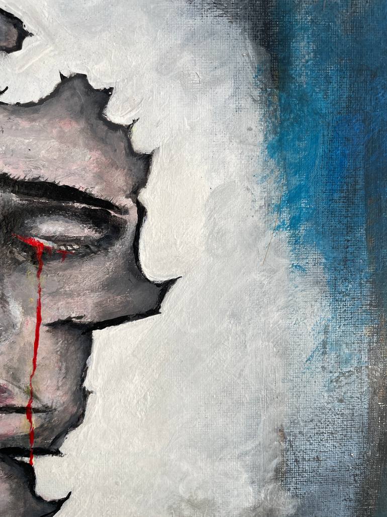 Sadness Painting by Michal Dlugokecki | Saatchi Art