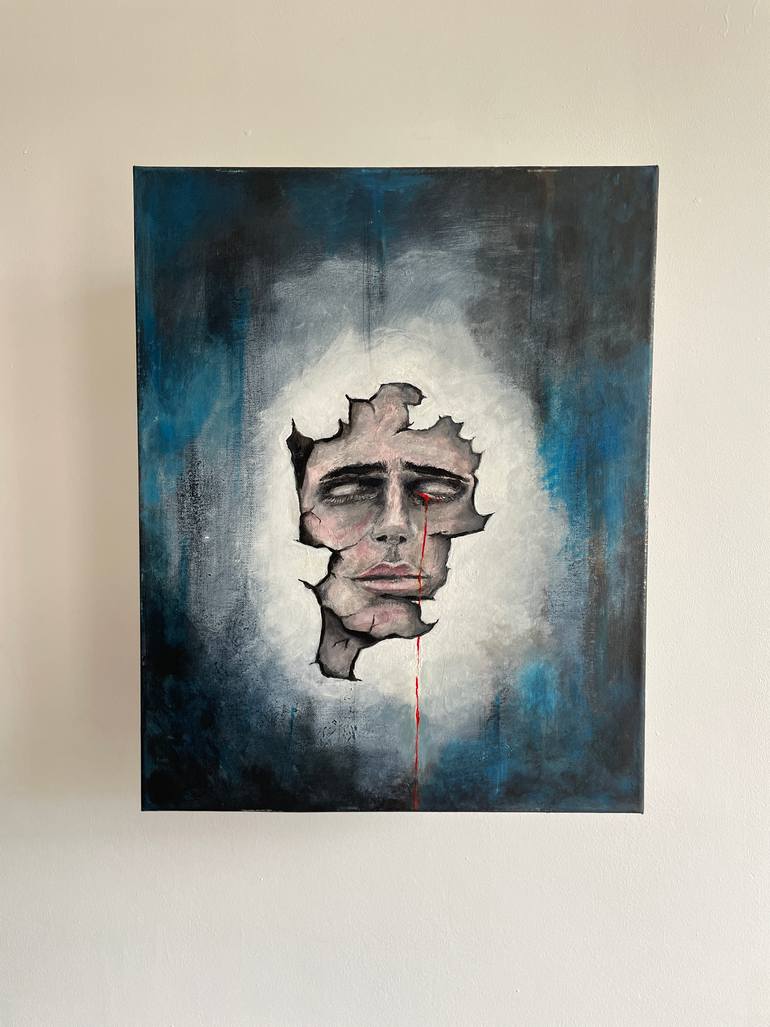 Sadness Painting by Michal Dlugokecki | Saatchi Art