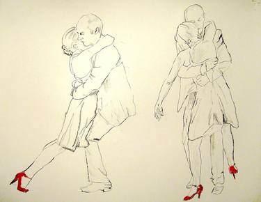 Original Figurative Women Drawings by Concha Vidal