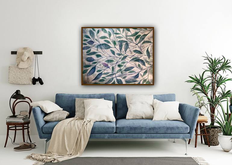 Original Contemporary Botanic Painting by Marina Agre