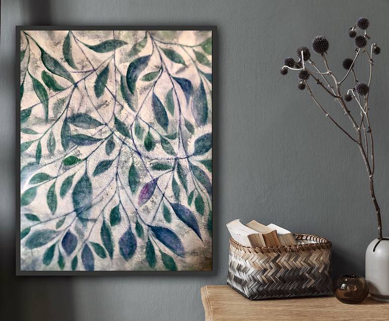 Original Contemporary Botanic Painting by Marina Agre