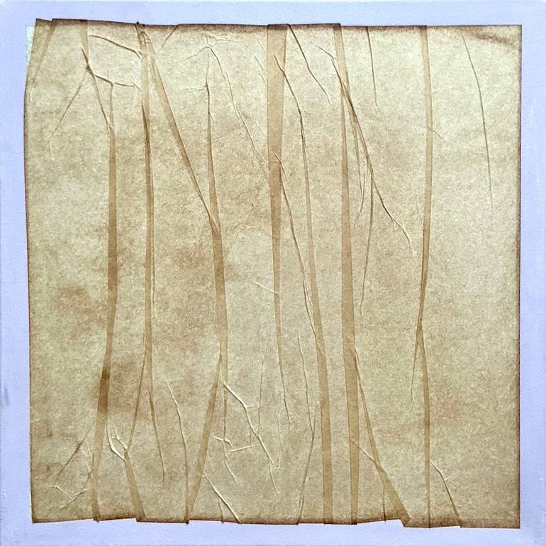 Original Abstract Collage by Marina Agre | Abstract Art on Acrylic | "Throw the skin"