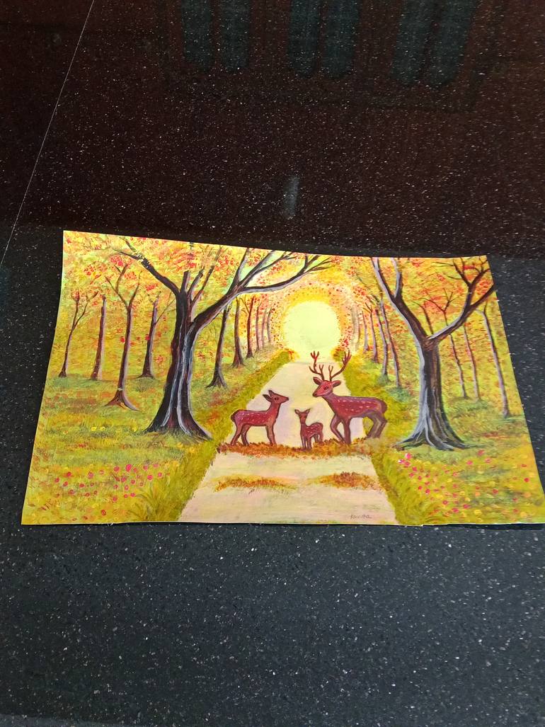 Original Realism Nature Painting by Kavitha E K