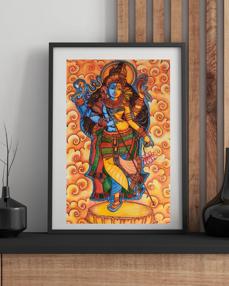Original Classicism Classical Mythology Painting by Sanitha K