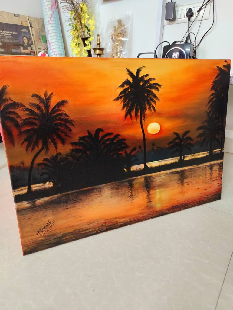 Original Photorealism Nature Painting by Meenal Acharya