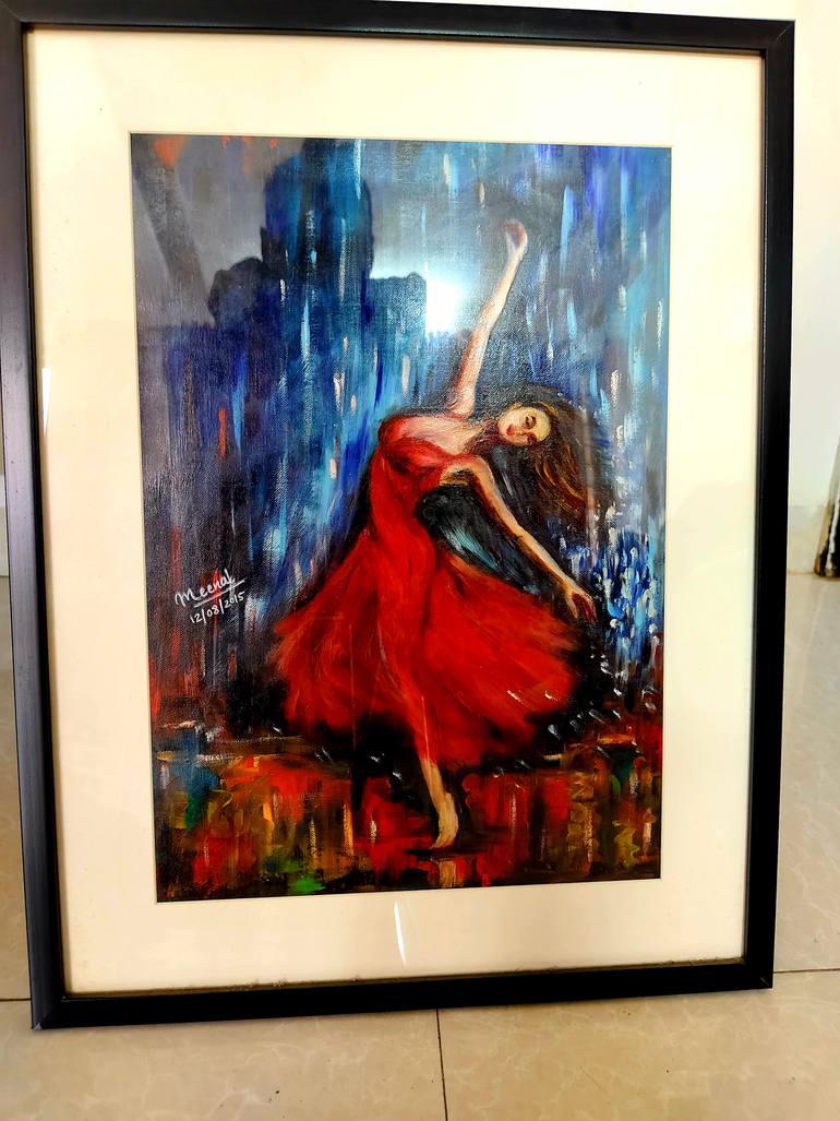 Original Abstract Women Painting by Meenal Acharya