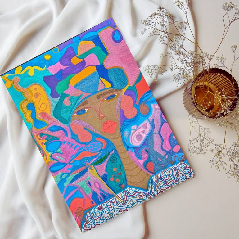 Original Abstract Expressionism Abstract Mixed Media by Jennifer Robertson