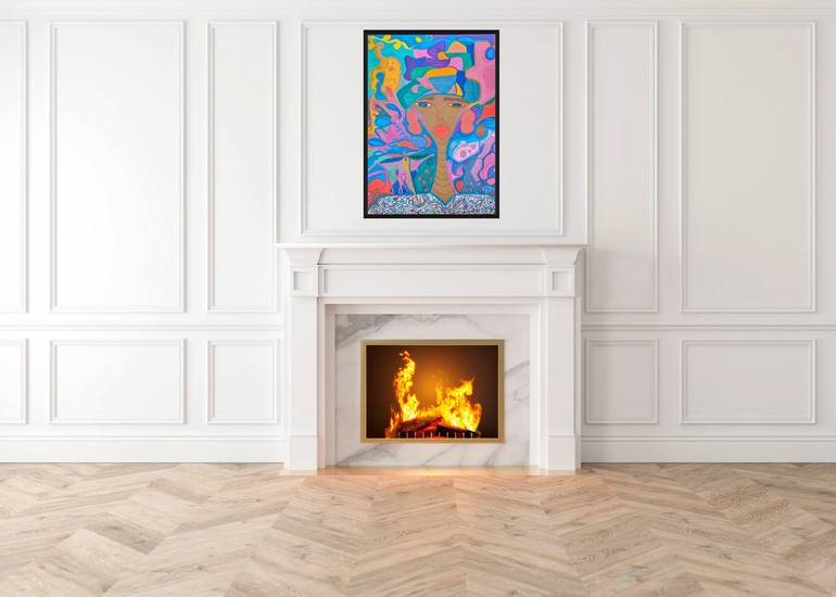 Original Abstract Expressionism Abstract Mixed Media by Jennifer Robertson