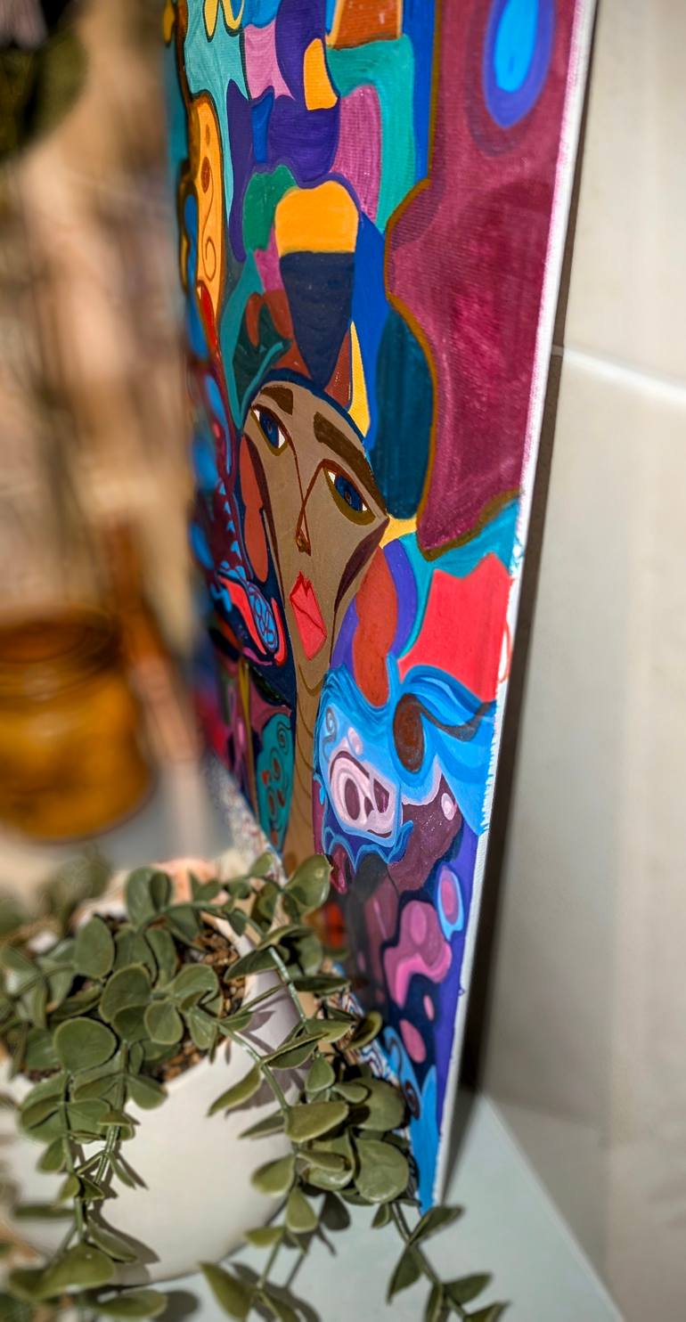 Original Abstract Expressionism Abstract Mixed Media by Jennifer Robertson