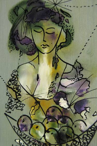 Original Expressionism Women Paintings by Oscar Posada