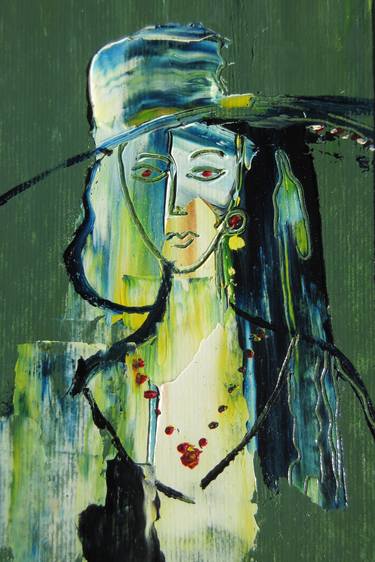 Original Expressionism Women Paintings by Oscar Posada