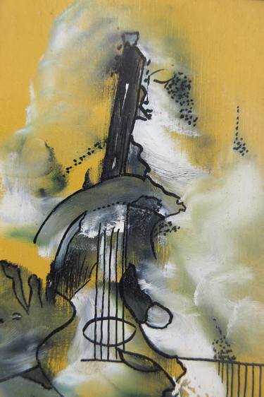 Original Abstract Expressionism Music Paintings by Oscar Posada
