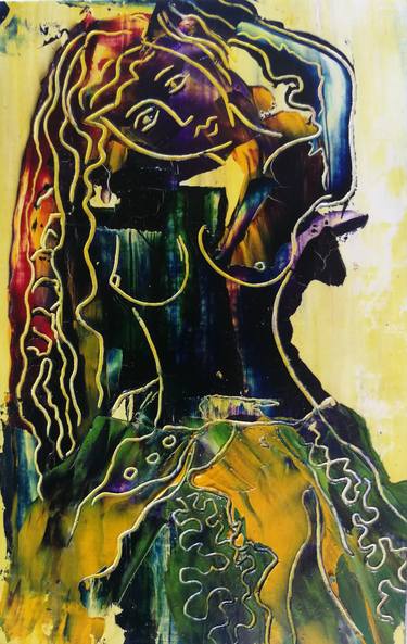 Original Abstract Women Paintings by Oscar Posada
