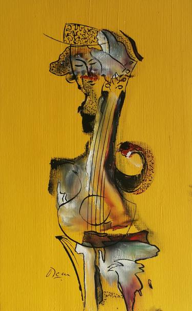 Original Abstract Music Paintings by Oscar Posada