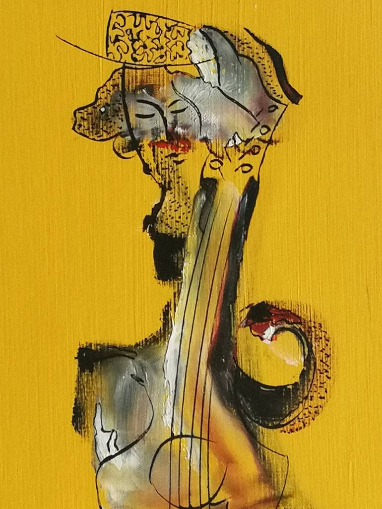 Original Abstract Music Painting by Oscar Posada