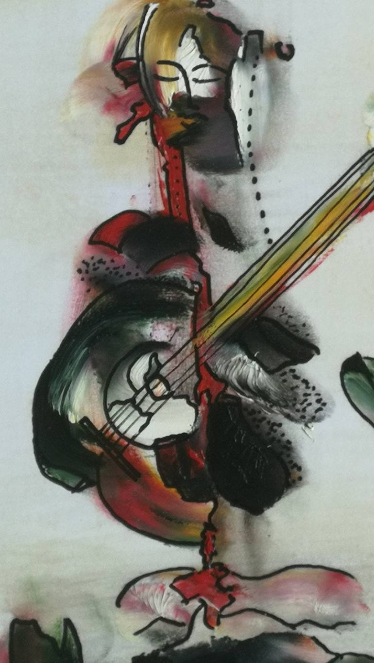 Original Abstract Music Painting by Oscar Posada