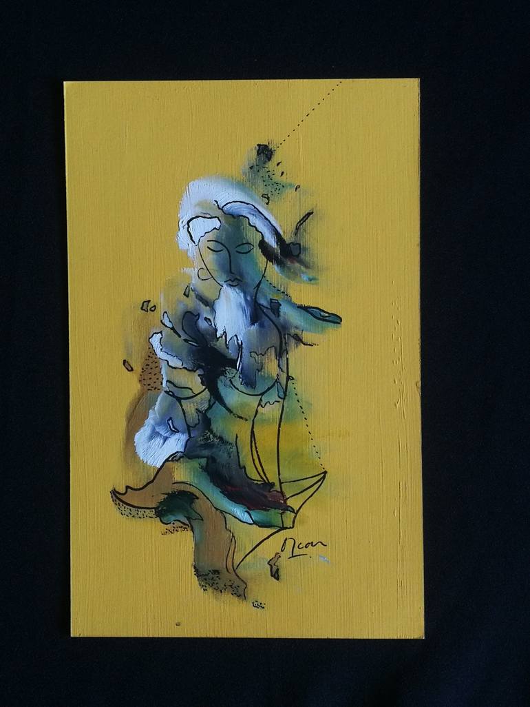 Original Abstract Women Painting by Oscar Posada