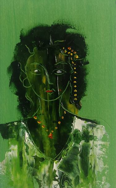 Original Abstract Women Paintings by Oscar Posada