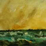 Sailing in the sea by Oscar Posada