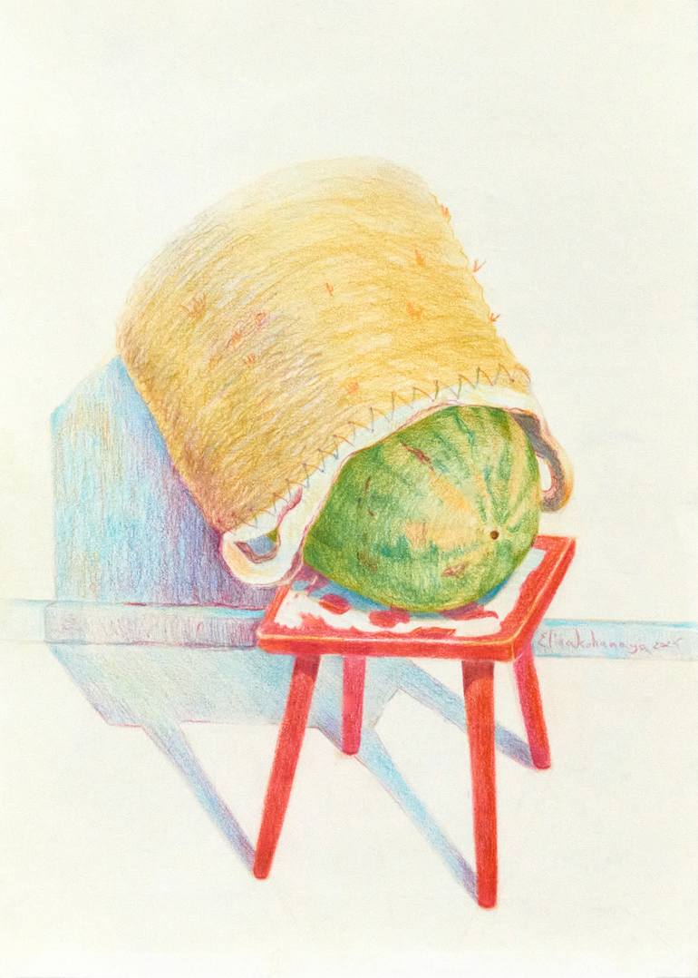 Original Still Life Drawing by Elina Kohanaya | Figurative Art on Paper | The Sweetest Secret