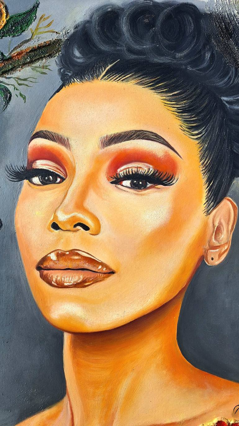 Original Realism Women Painting by Kesaobaka Jackson
