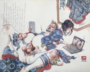 Print of Erotic Paintings by Jeff Faerber