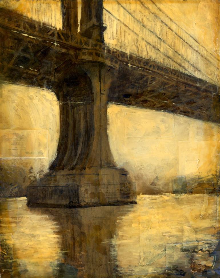 The Manhattan Bridge Painting by Jeff Faerber | Saatchi Art