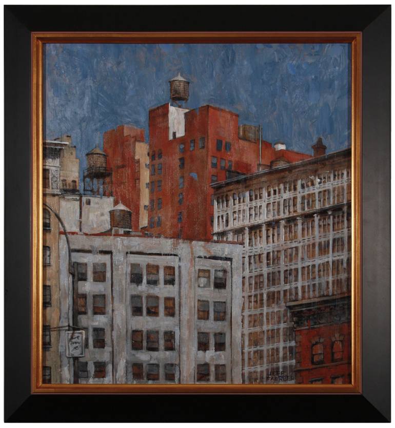 Original Expressionism Architecture Painting by Jeff Faerber