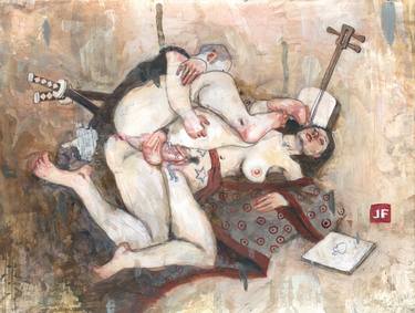 Original Expressionism Erotic Paintings by Jeff Faerber