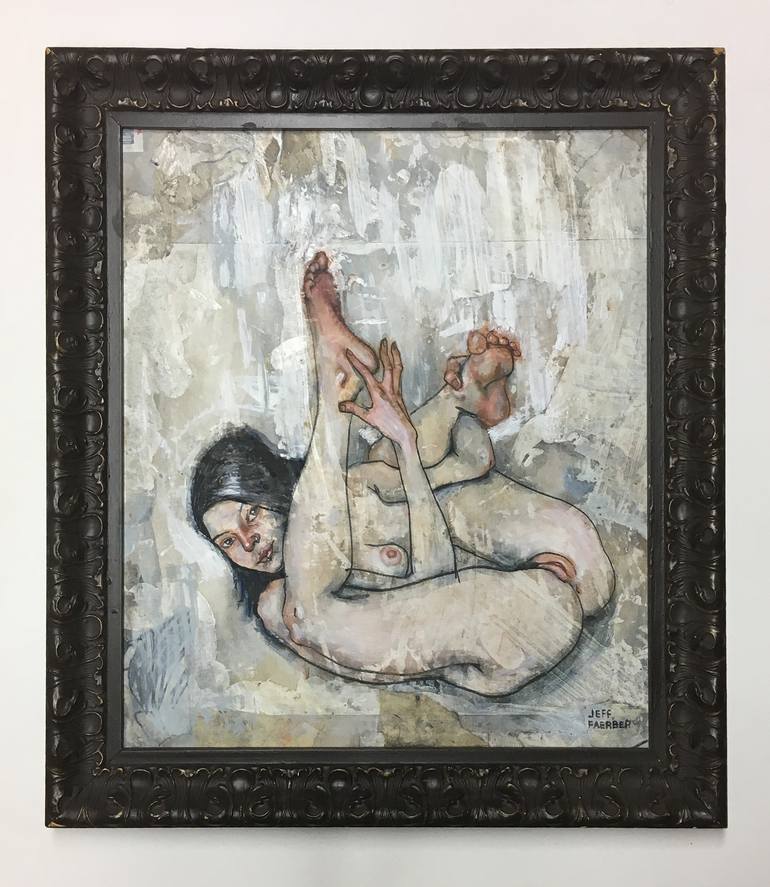 Original Expressionism Erotic Painting by Jeff Faerber