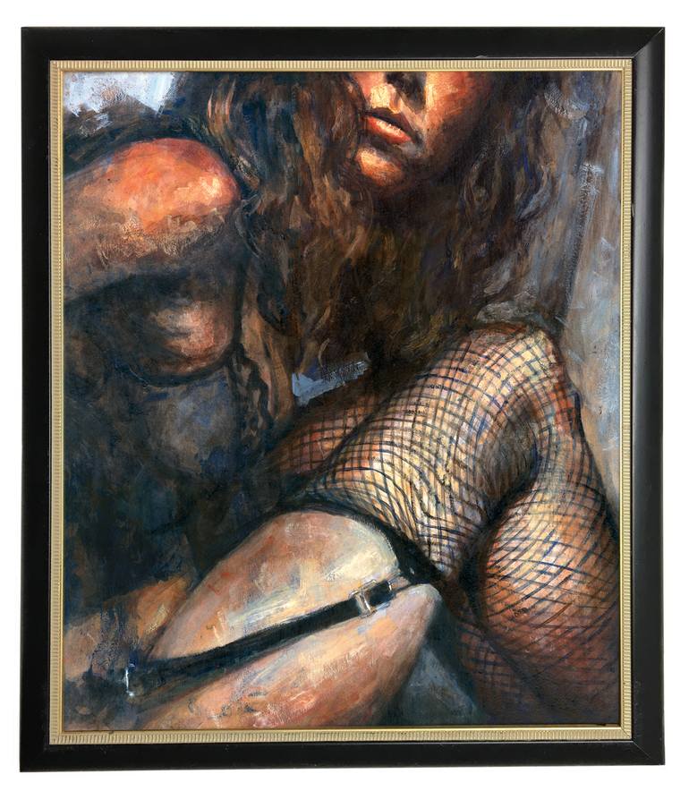 Original Expressionism Erotic Painting by Jeff Faerber