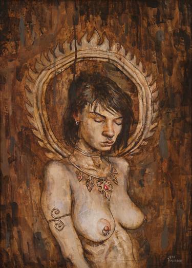Original Expressionism Nude Paintings by Jeff Faerber