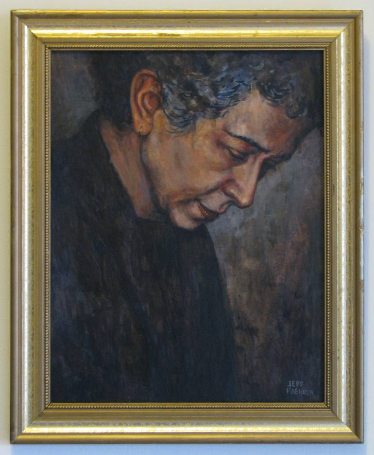 Original Expressionism Portrait Painting by Jeff Faerber