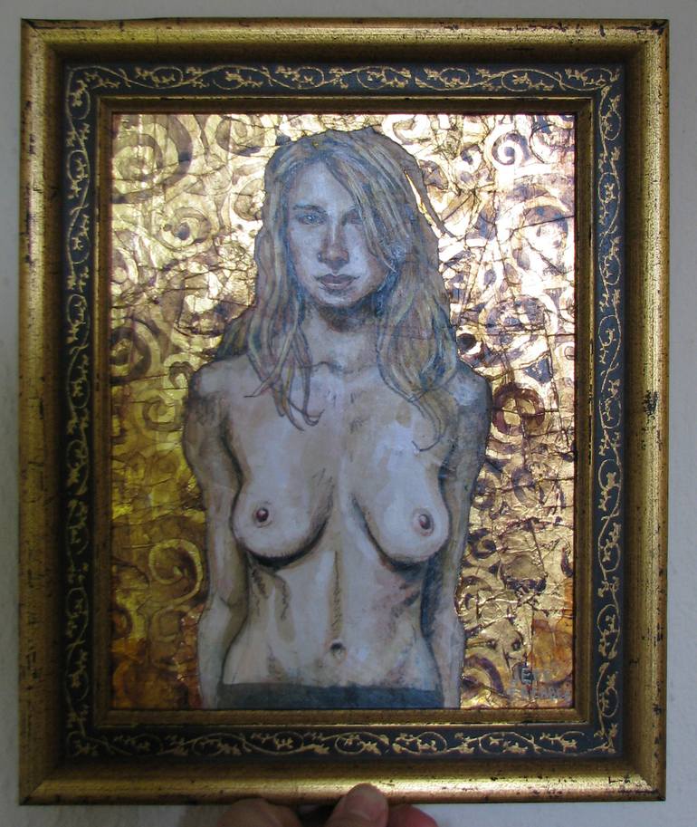 Original Expressionism Nude Painting by Jeff Faerber