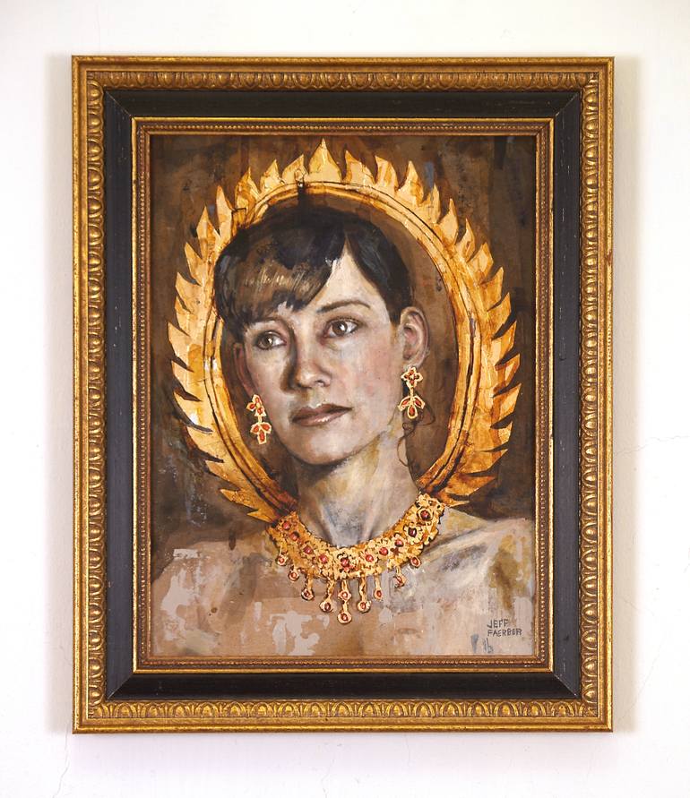 Original Expressionism People Painting by Jeff Faerber