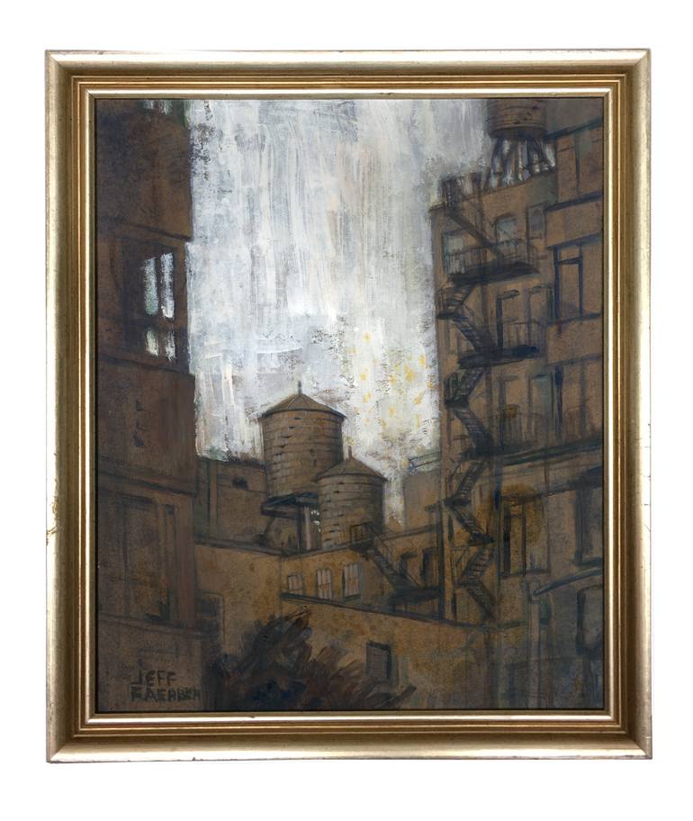 Original Expressionism Cities Painting by Jeff Faerber