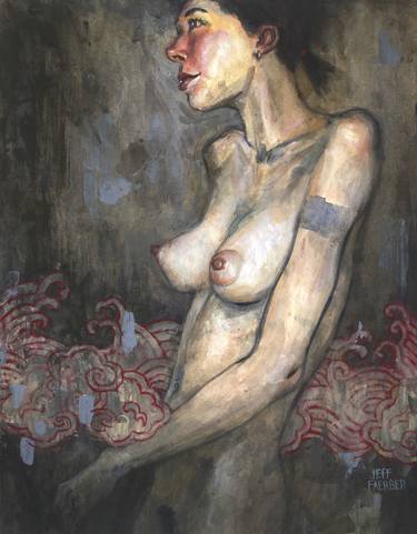 Original Expressionism Nude Paintings by Jeff Faerber