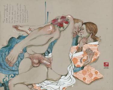 Print of Figurative Erotic Paintings by Jeff Faerber