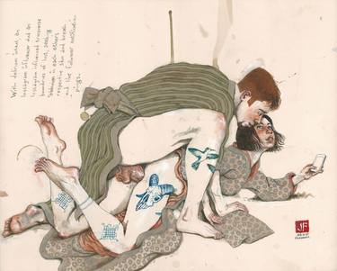 Print of Realism Erotic Paintings by Jeff Faerber