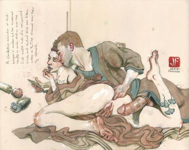Print of Expressionism Erotic Paintings by Jeff Faerber