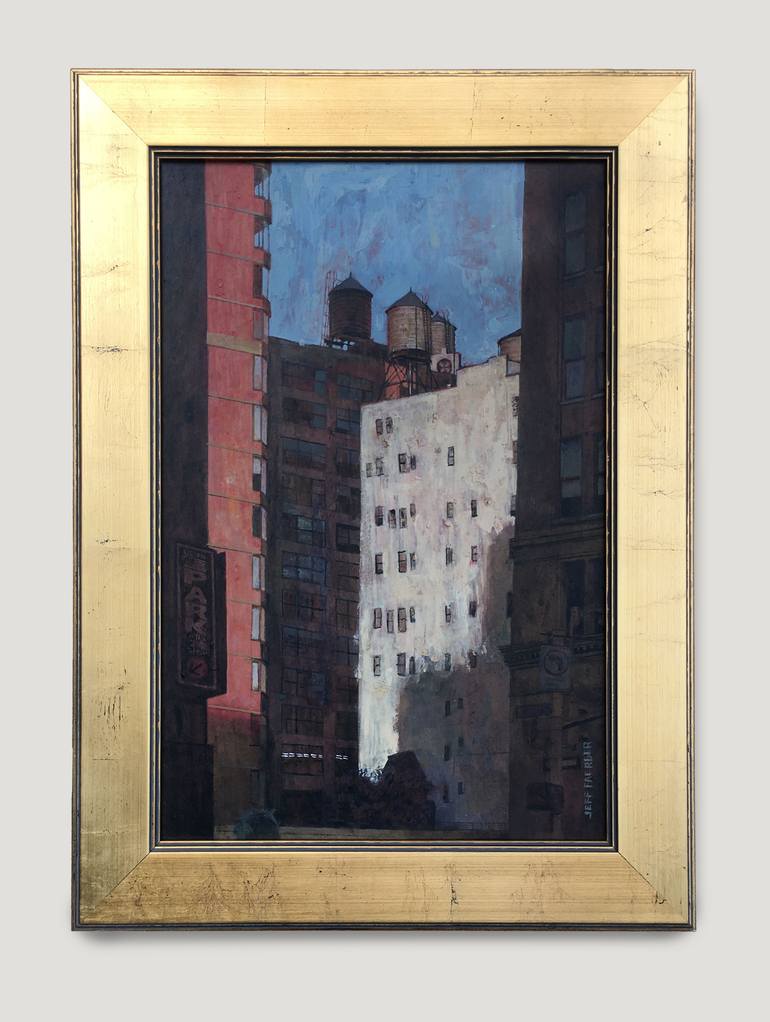 Original Expressionism Cities Painting by Jeff Faerber