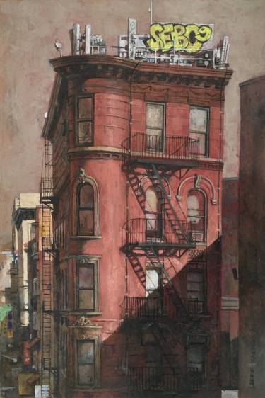 Original Expressionism Cities Paintings by Jeff Faerber
