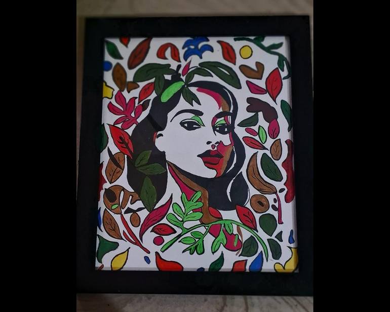 Original Contemporary Botanic Painting by Seethu Mohan