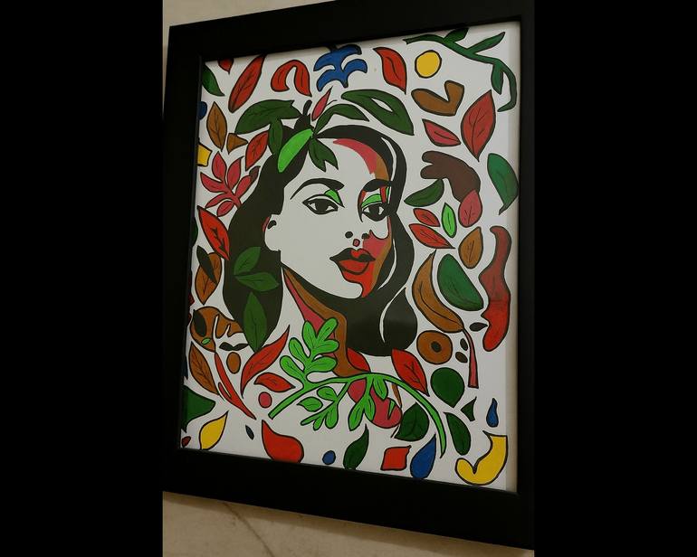 Original Contemporary Botanic Painting by Seethu Mohan