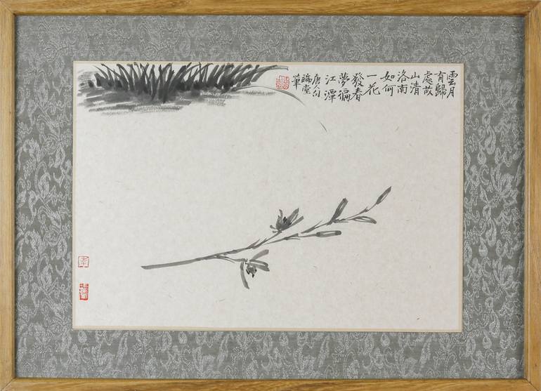 Original Expressionism Floral Painting by Hongzhao Li