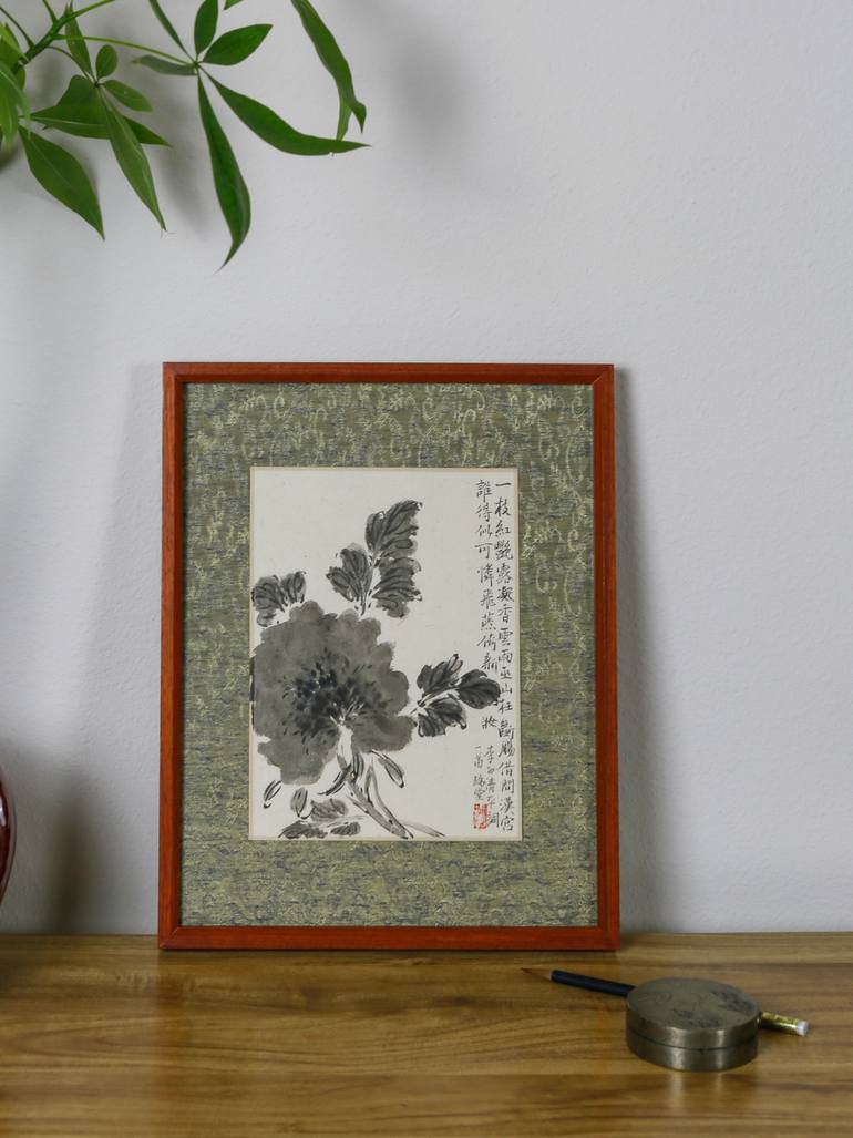 Original Expressionism Floral Painting by Hongzhao Li