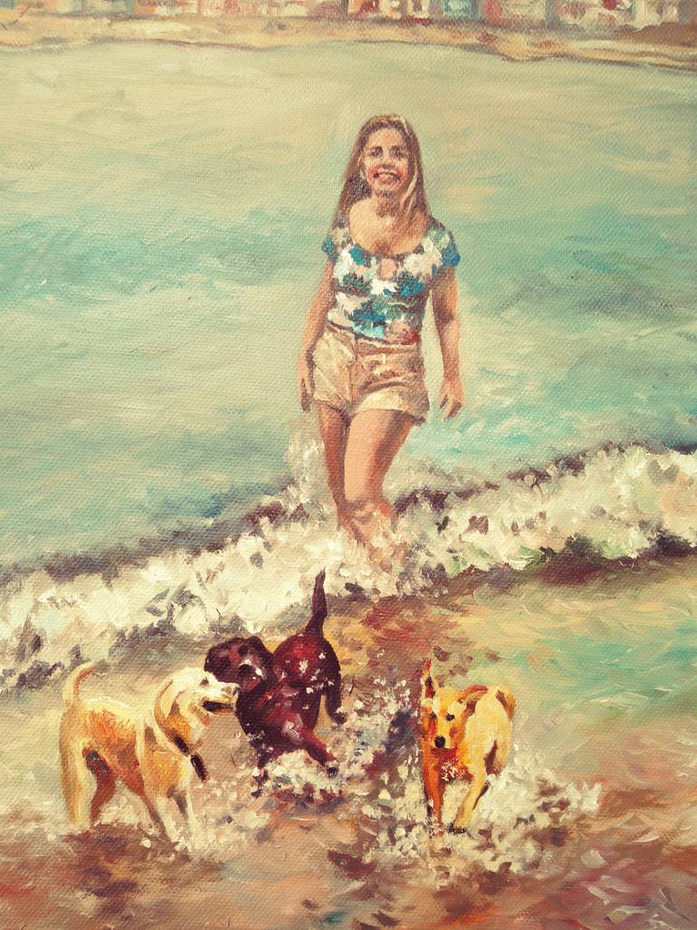 Original Romanticism Love Painting by Oxana Sinko