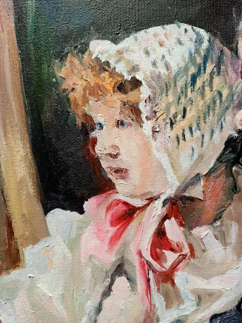Original Realism Family Painting by Oxana Sinko